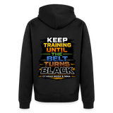 Adult Krav Maga Keep Training Unisex Zip Up Hoodie - black