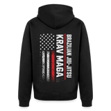 Unisex Premium Organic Zip Hoodie - black