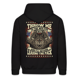 Men's Wolf Hoodie - black