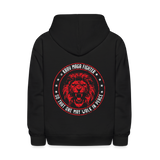 Youth Premium Hoodie - Krav Maga Fighter - black