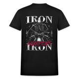 Iron Sharpens Iron Adult Kettlebell T-Shirt - black