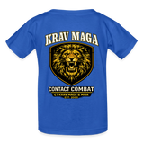 Youth Krav Maga Contact Combat Shirt - royal blue