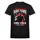 Hands Down Man Down Krav Maga Adult T-Shirt - black